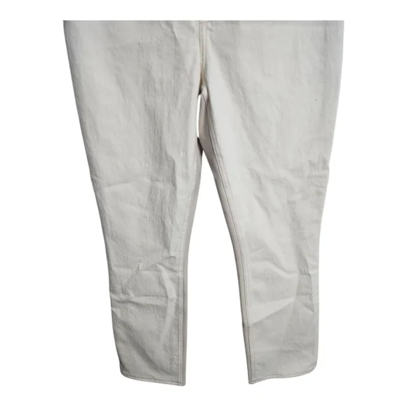 Abercrombie & Fitch Slim Straight Ultra High Rise Mixed Fabric‎ Preppy Jean 0 XS - Picture 6 of 12